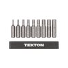 Tekton 1/4 Inch Metric Hex Bit Set with Rail, 9-Piece (2-6 mm) DZX93002